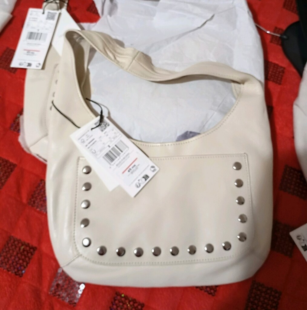#Mango Gerçek Deri Zımbalı Çanta - 8