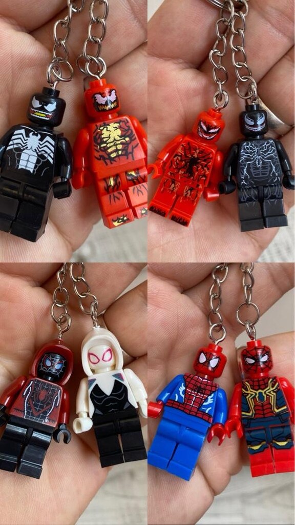 Lego Spider-Man temalı anahtarlık seti - 7