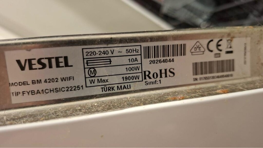 Tertemiz az kullanılmış VESTEL BM4202 WIFI BULAŞIK MAKİNESİ - 11
