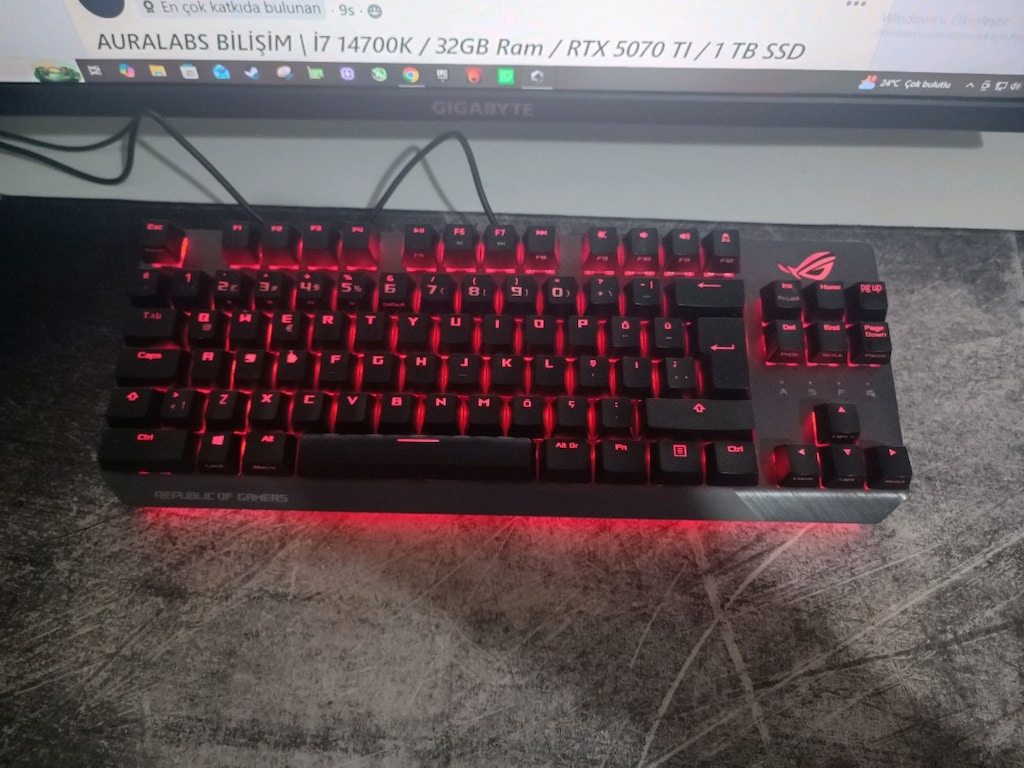 Asus rog strix scope tkl mekanik klavye - 2