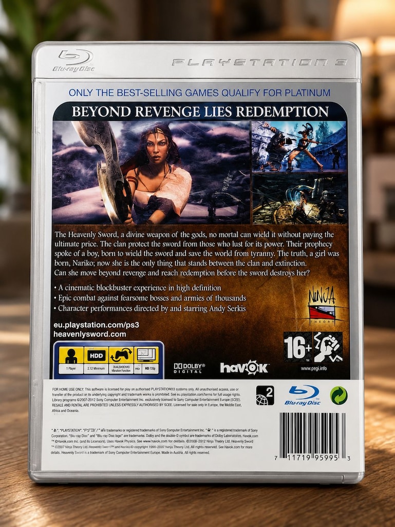 PS3 Heavenly Sword Platinum | Orijinal Kutulu & Temiz Koleksiyon - 3