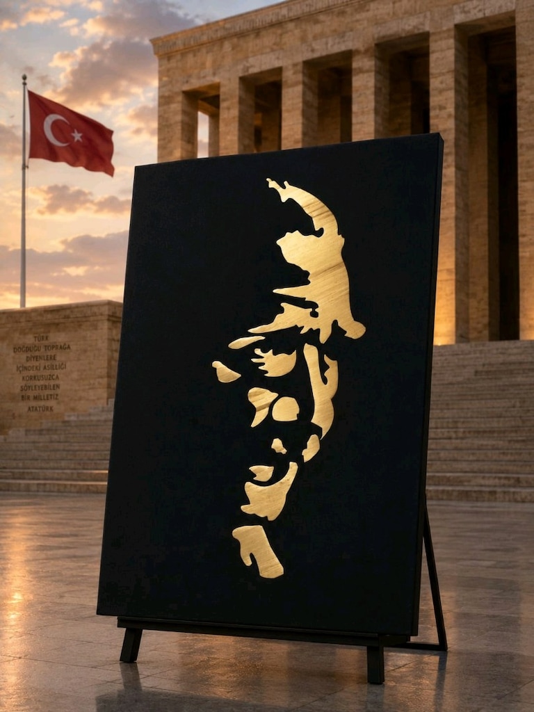 Atatürk Portreli Özel Tasarım Tablo - 3