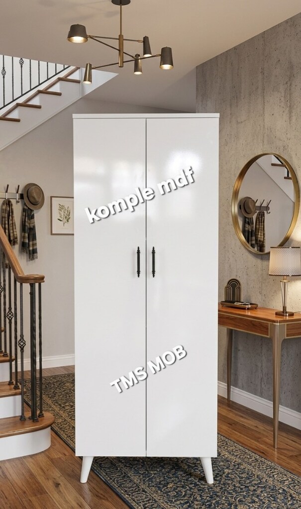 dolap Mdf çok amaçlı Dolap Ayakkabılık Kiler Erzak Malzeme dolabı - 2