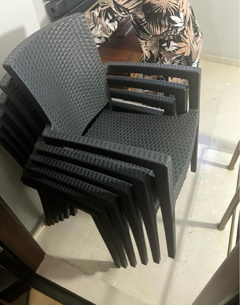 6 Kişilik Rattan Görünümlü Bahçe/Balkon Masa Takımı - 4