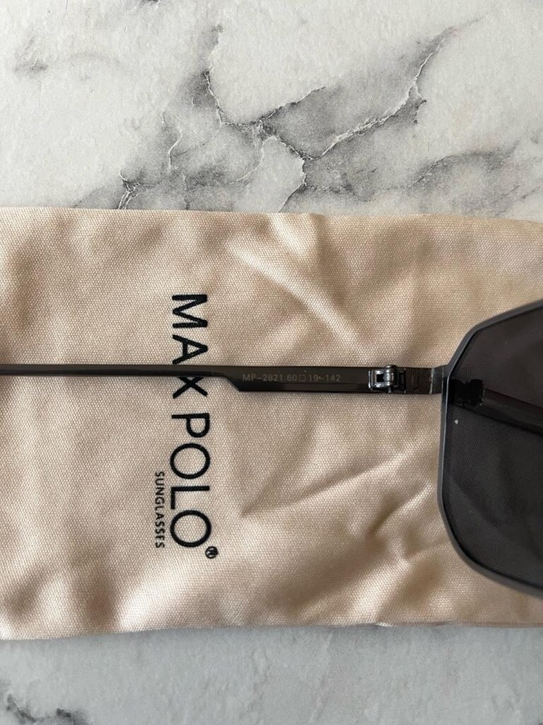 Sıfır Max Polo Füme Metal Çerçeve Köşeli Güneş Gözlüğü - MP-2821 - 4