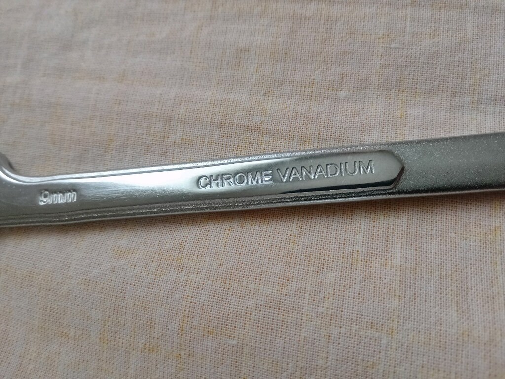 Chrome vanadium çift taraflı 9 mm anahtar - 7