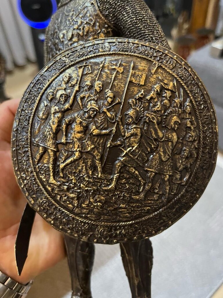 şövalye savaşçı biblo 32 cm boyunda - 8