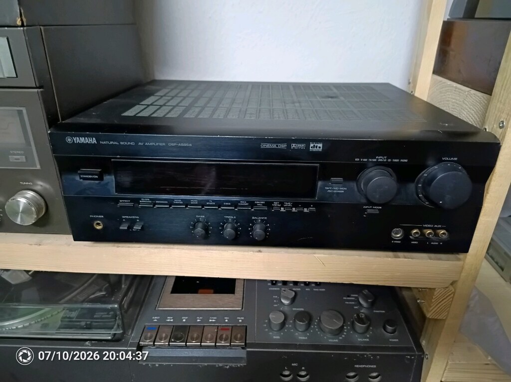 Yamaha DSP - a595a phono girişli sinema amfisi . Yamaha amfi
