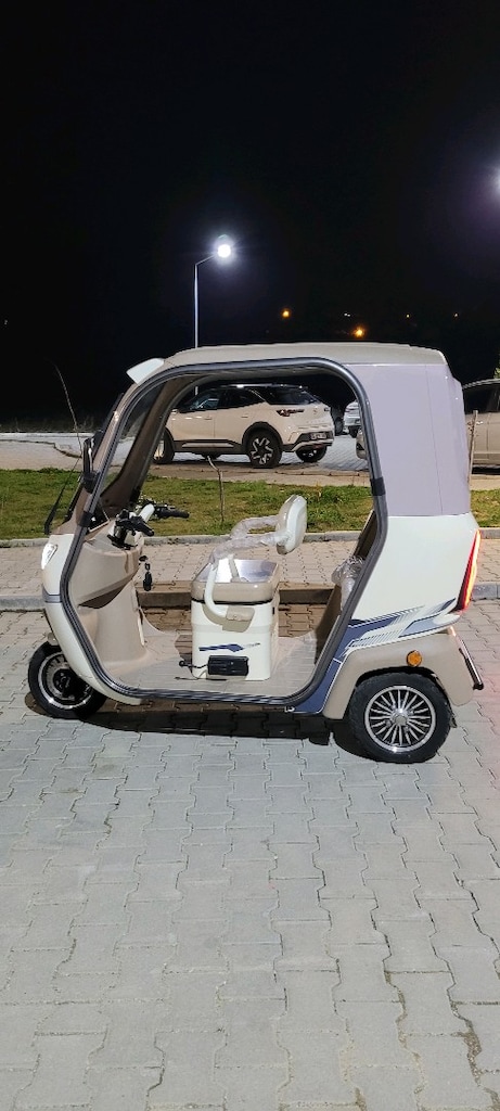 Sfm Ihlara Sf 400 3 Tekerli Elektrikli Kabinli E - Tricycle Krem - 3