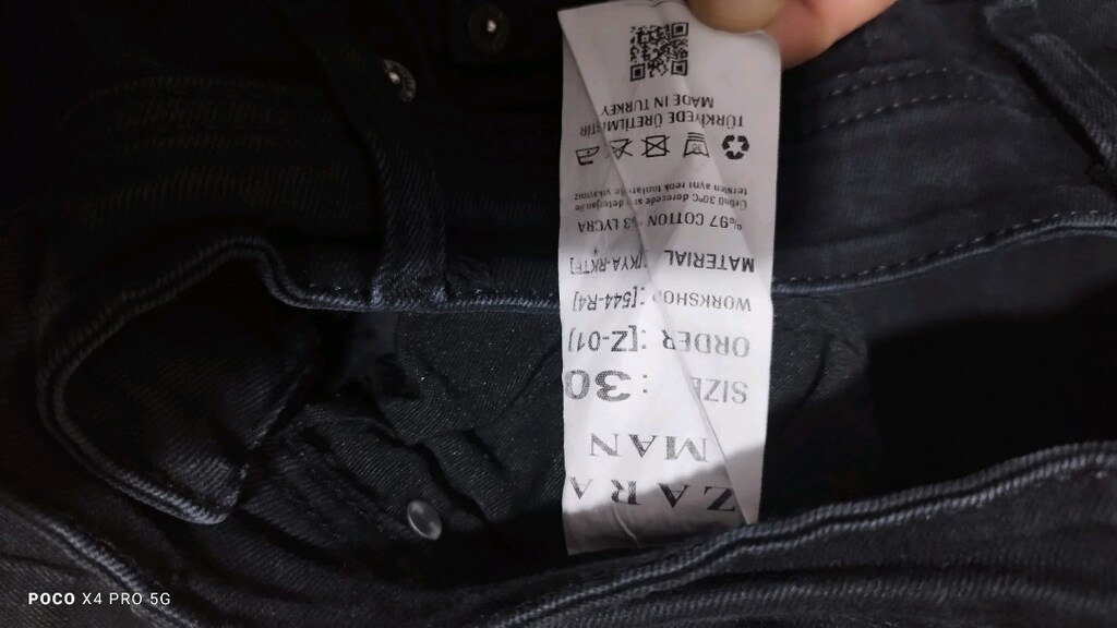 #Erkek jeans pantolon..Eni çekilince 37 Boyu 96 Paça 13??? - 3
