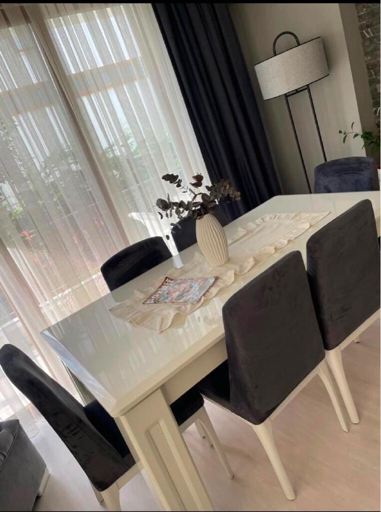 Tay tüyü sandalye takımı mdf lam büyüyen + ortası sandıklı yemek masa - 4