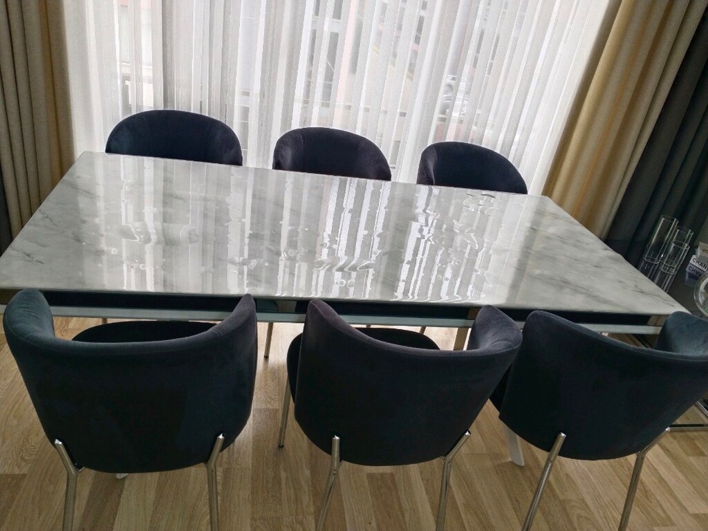 masa sandalye takımı satılık az kullanılmış mdf şahin mobilya - 4