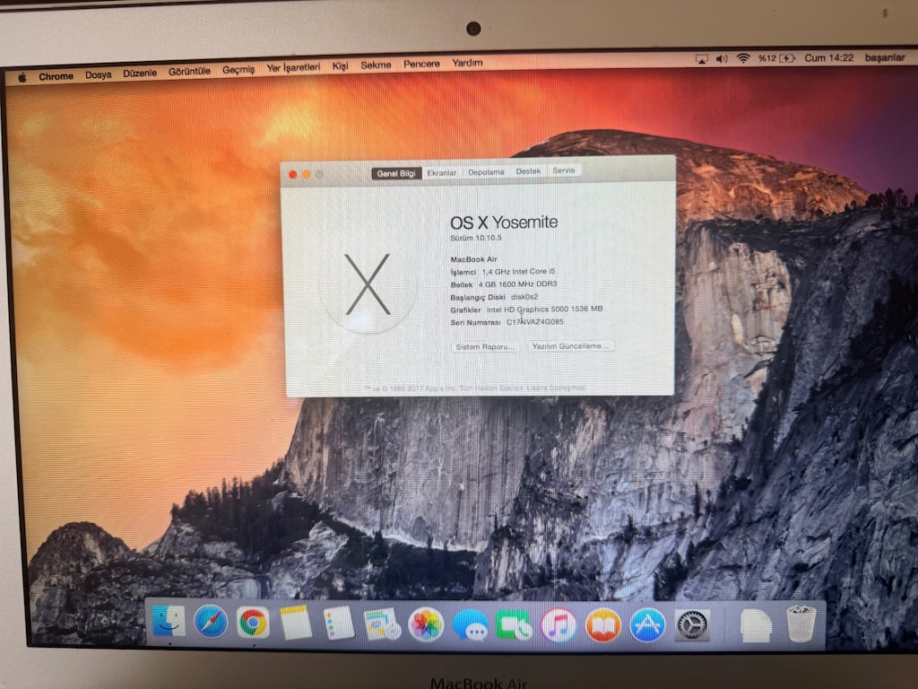 Sahibinden Temiz Kullanılmış MacBook Air 2014 - 5