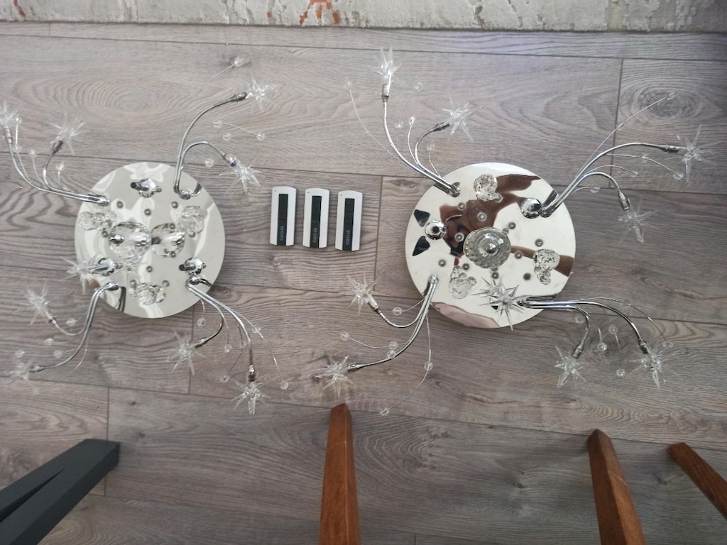Avize LED'li salon ve oturma odası için inanılmaz ŞIK kumandalı CAM - 14