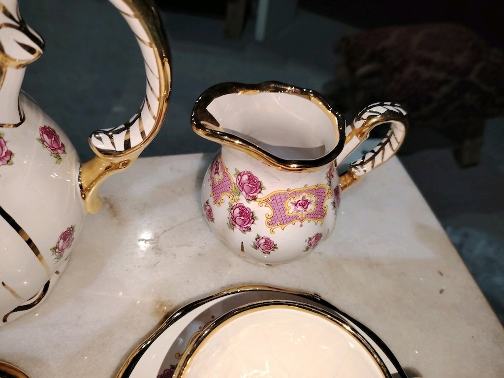 Antika porselen çay takımı - 4