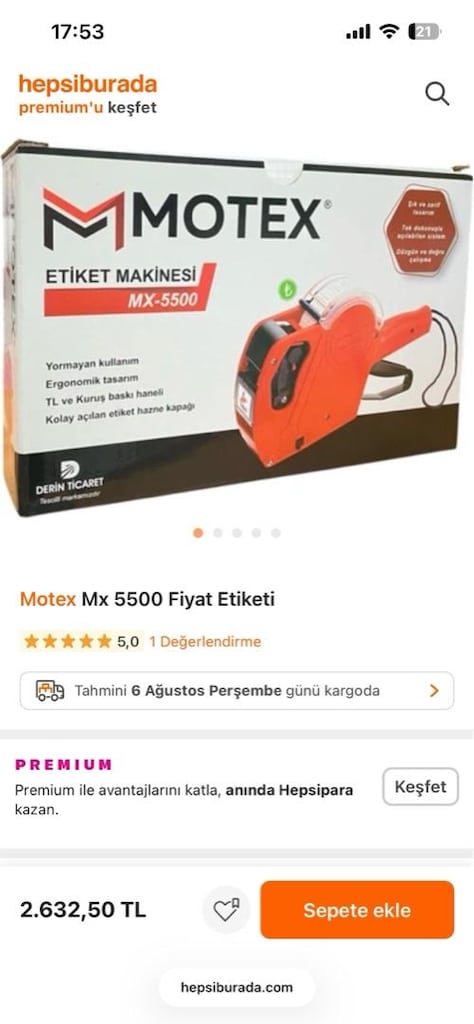 etiket makinesi MX5500 - 3