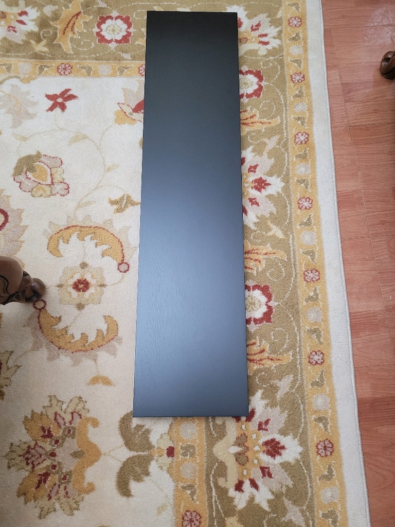 Ikea duvar rafi siyah 110 cm gizli vidalamali
