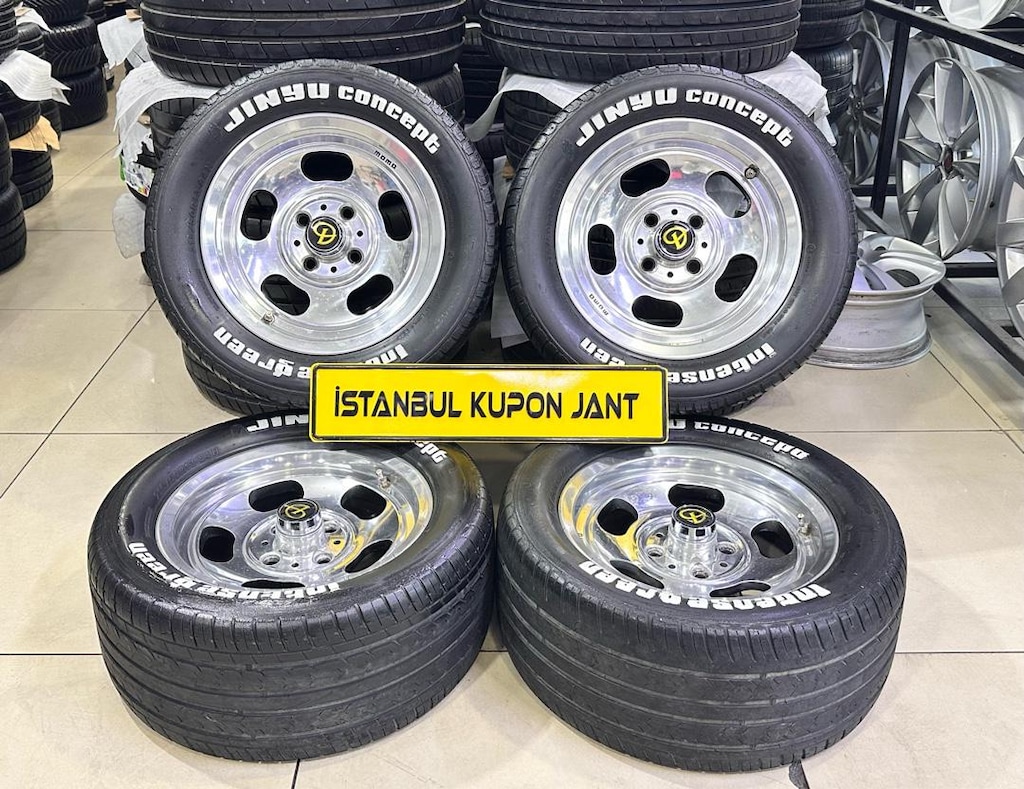 215/50/13 Jinyu Consept Uzun Yazı Orjinal MoMo jant Lastik sıfır ayar - 10