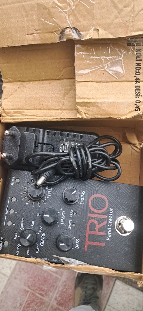digi tectrio band greatör gitar pedalı adaptörlü