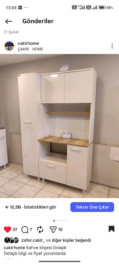 kahve köşesi dolap - 2
