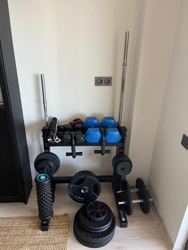 DÖKÜM AĞIRLIK SETİ (68 kg) + kondisyon bisikleti+ barfiks barı - 2