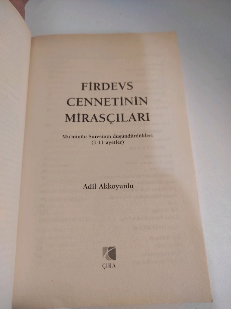 Firdevs Cennetinin Mirasçıları... Adil Akkoyunlu - 3