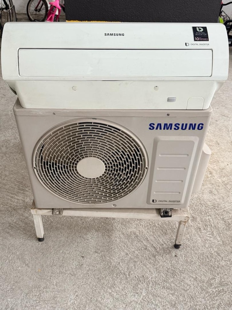 az kullanılmış temiz 12000 btu samsung digital inverter klima