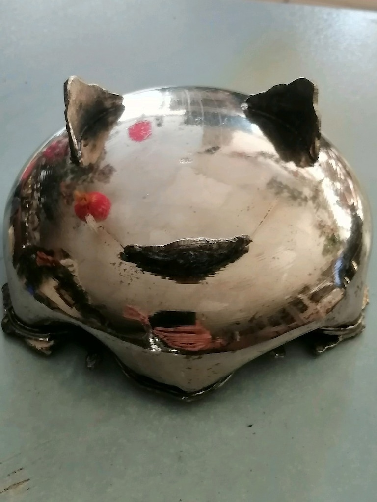 Gümüş Kaplama Vintage Kase - 3