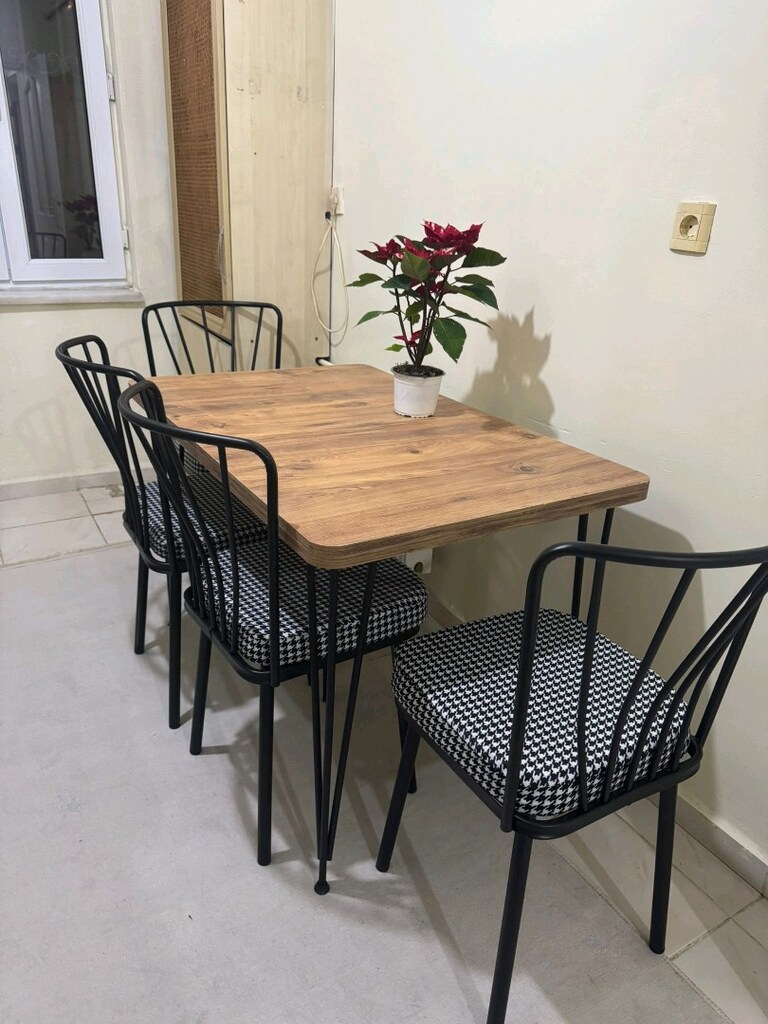 Sıfır ürün 4 kişilik masa sandalye kapıda ödeme ücretsiz kargo - 3