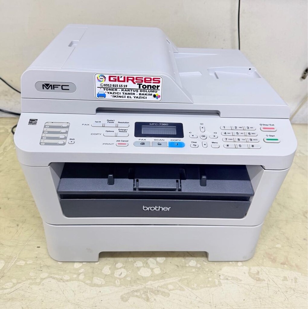 Yazıcı Brother 7360 çok fonksiyonlu lazer Fotokopi tarayacı faks - 5