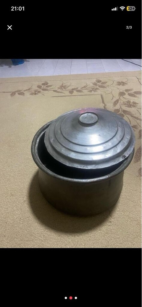 saf dövme bakır 35x22 cm 18 litre tencere kazan - 2