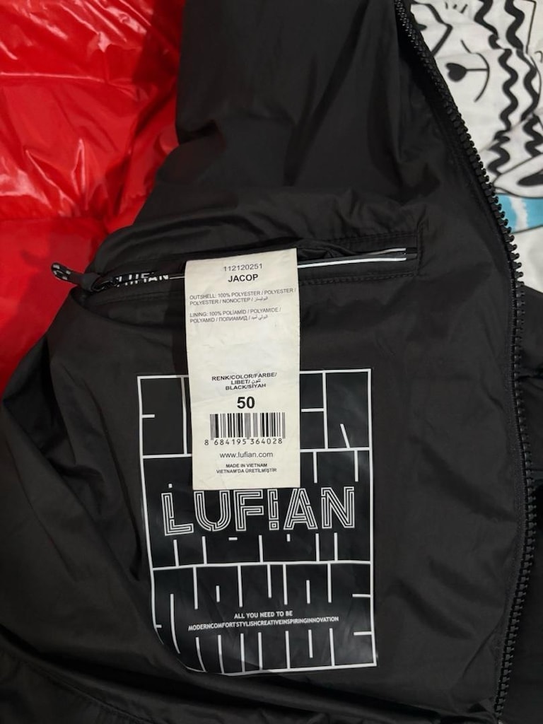 Lufian Jacop Kaz Tüyü Erkek Mont Siyah - 4