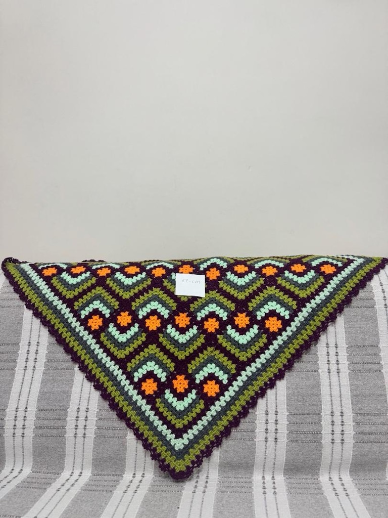 motif örgüsü koltuk şalı - 2
