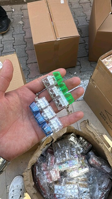 ışıklı klavye anahtarlık(3 lü)