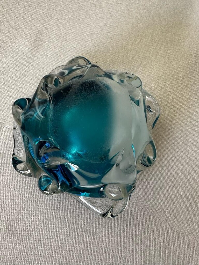 İtalyan Murano Cam Küllük Kül Tablası - 7