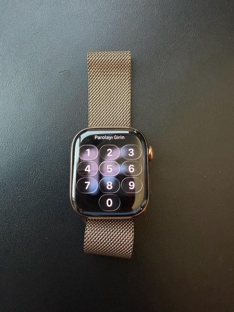 Apple Watch Milano Loop Altın Orijinal Kordonlu - Garantili - Temiz - 3
