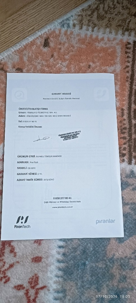 PiranTech buharlı temizlik makinası - 8