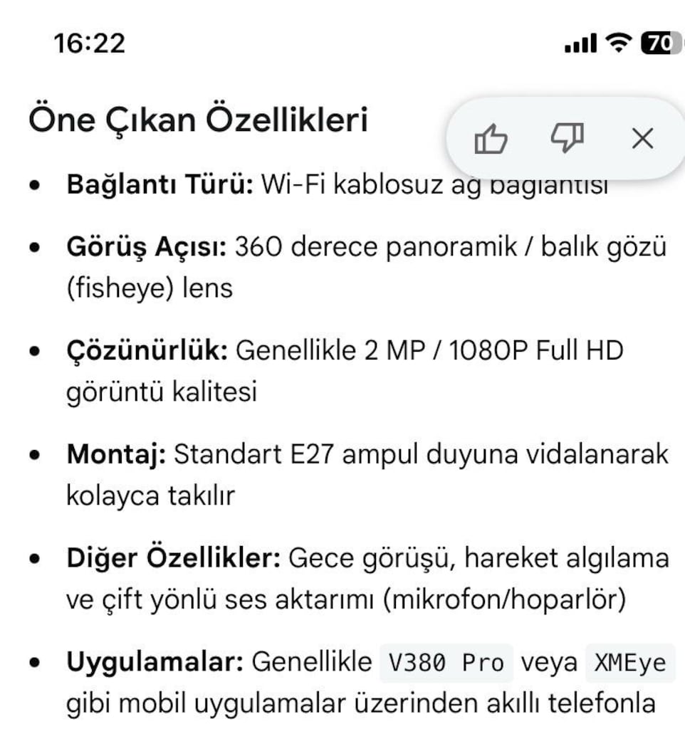 kablosuz wifili güvenlik kamerası - 7