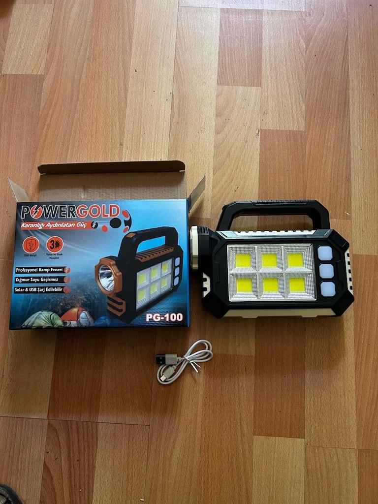Kamp lambası çok amaçlı led lamba güneş enerjili powerbank özellikli