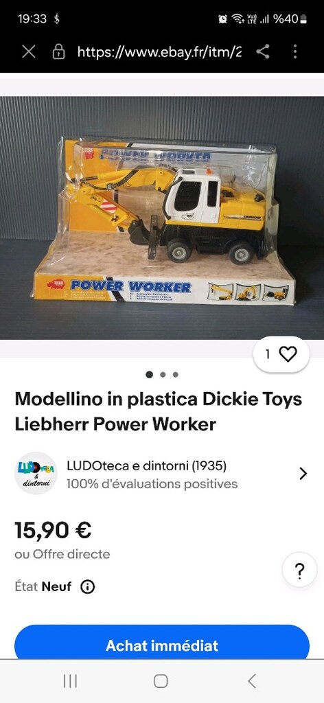 Dickie Toys Liebherr oyuncak kepçe iş makinesi - 9