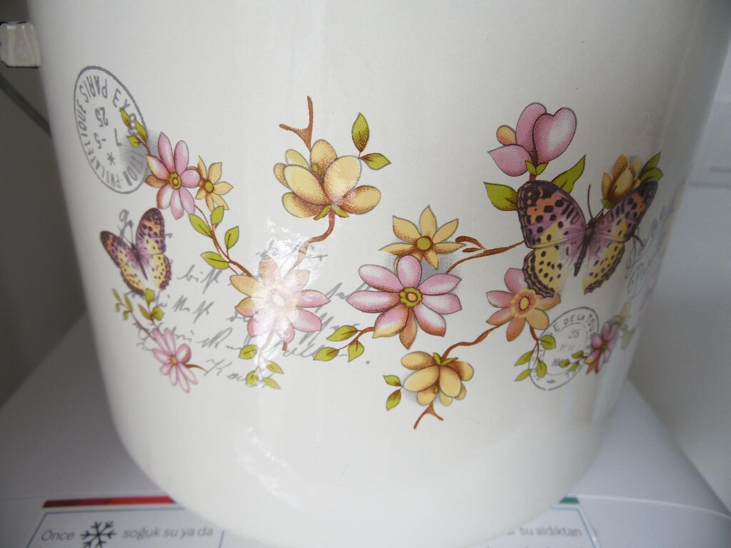 Vintage Emaye Bakraç (YOĞURT - BAKLİYAT ) - 6 litre hacim - 9