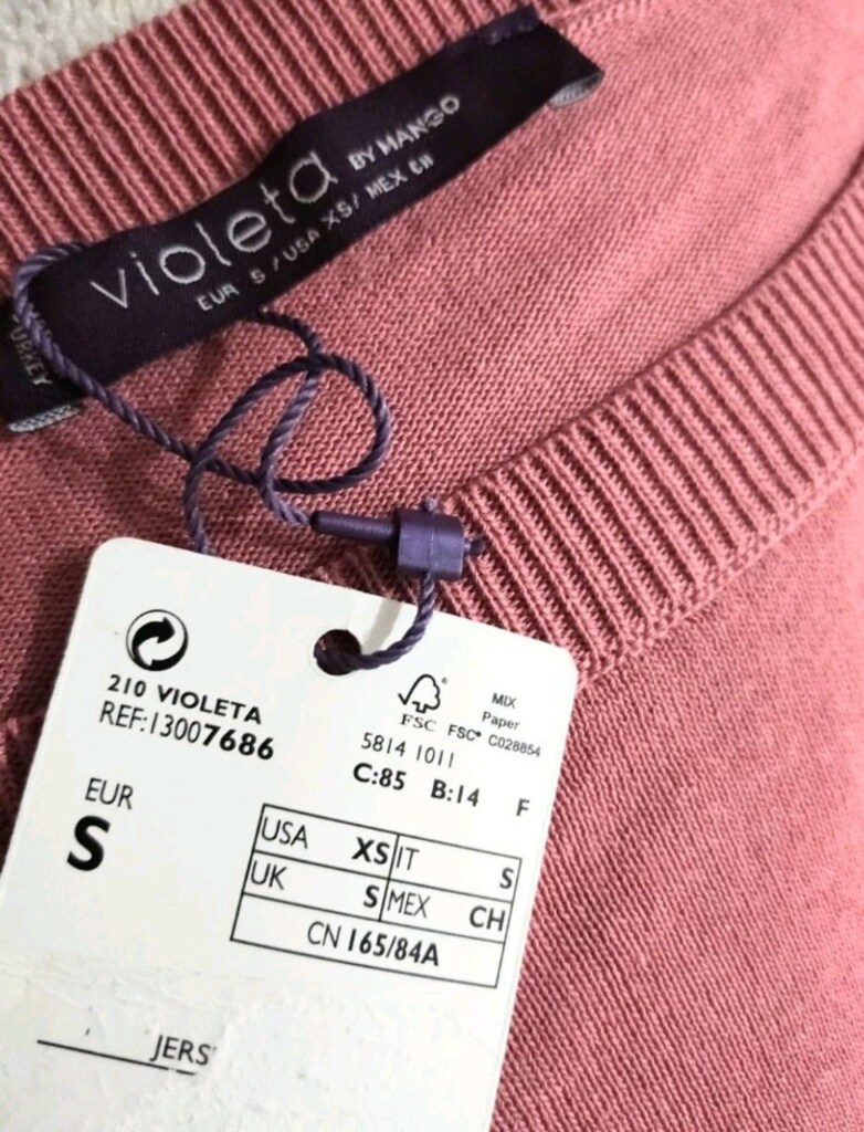 BY MANGO VİOLETA TRİKO KAZAK - 5