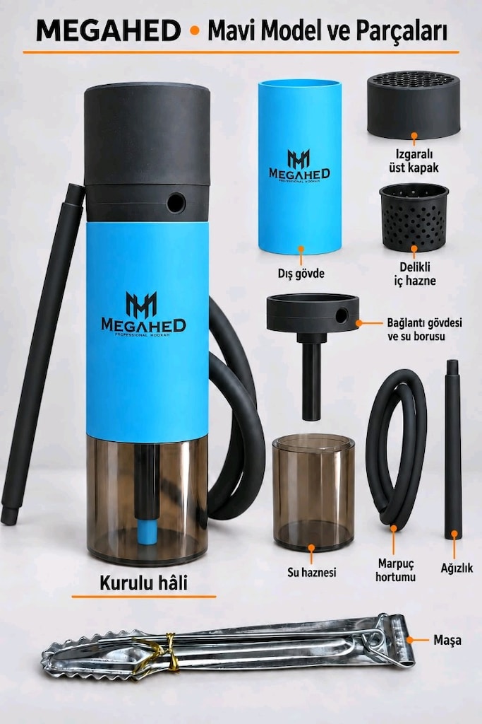 Cebe Sığan Dev Performans: Megahed Yeşil Seyahat Nargile - 3