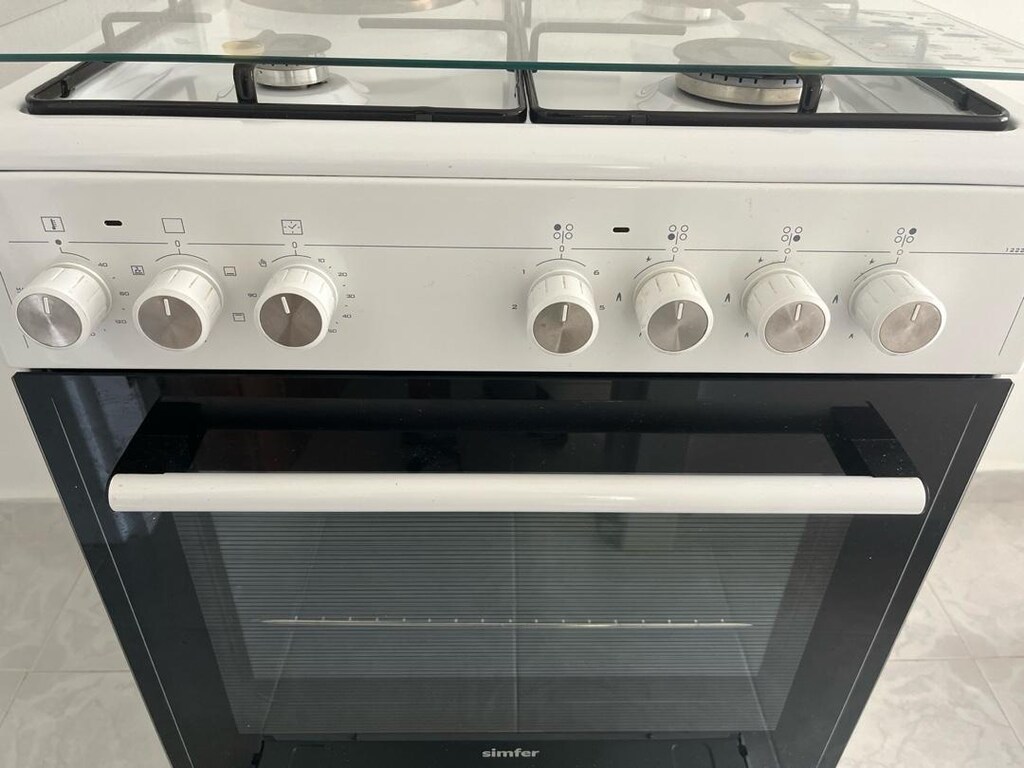 ACİL SATILIK - SİMFER T1222 Beyaz Ocaklı Fırın - 3