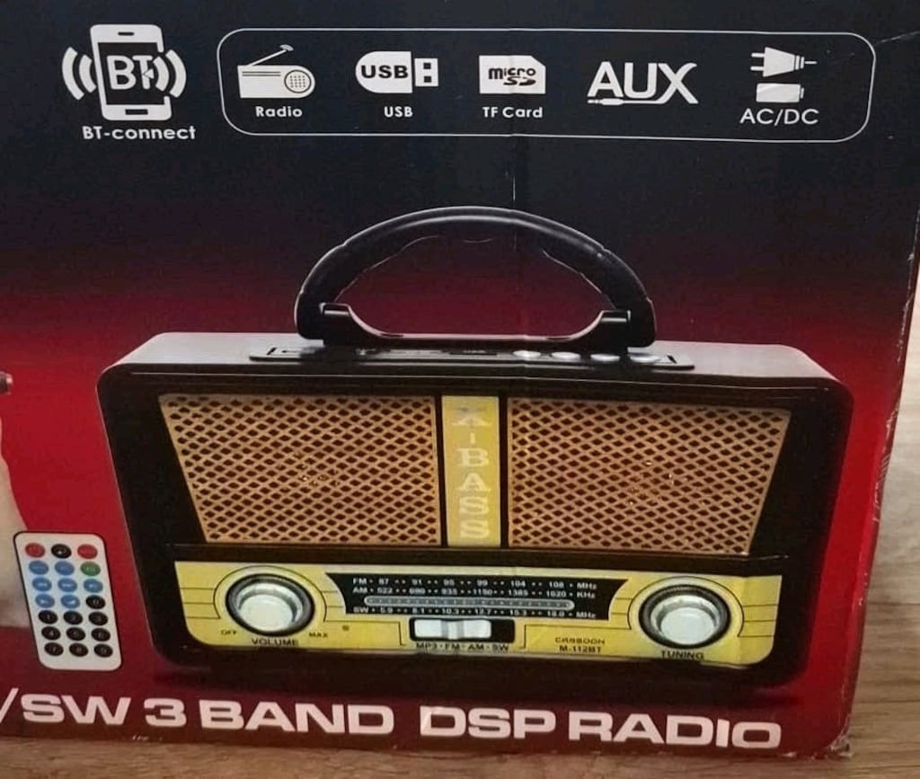 CARBOON M-112BT Nostaljik Bluetooth Radyo – Kutulu, Kumandalı, Hiç Kul - 9