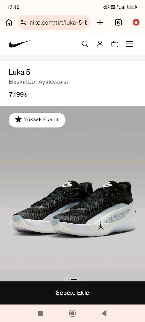 Nike Jordan Luka 5 Sıfır ürün