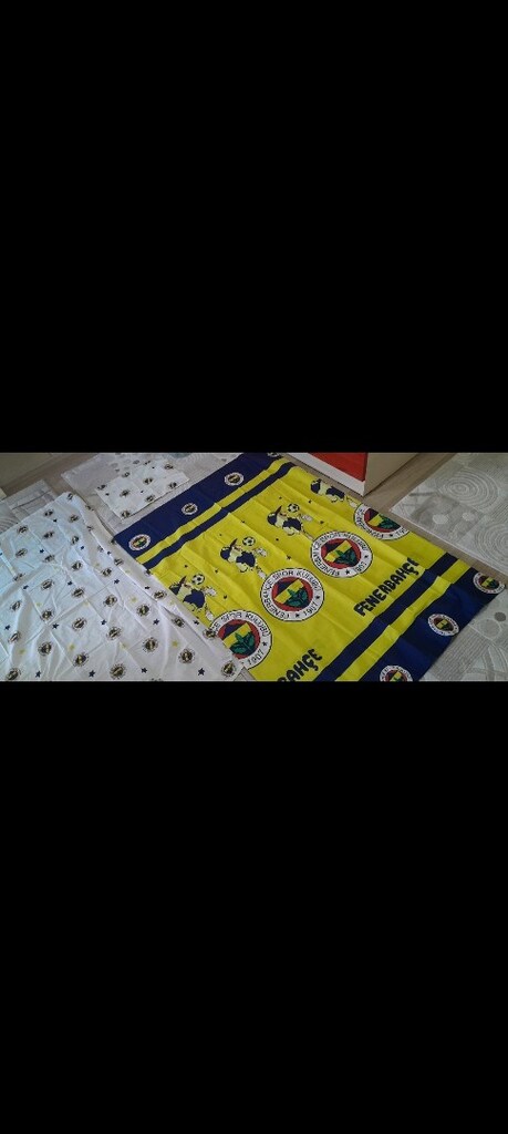 fener bahçeli 1 metre en 1 buçuk boy bebek karyola nevresim sifir - 7
