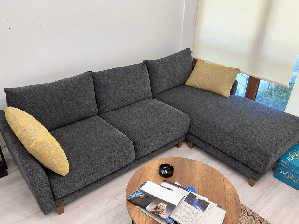 Sandıklı, açılabilir, yataklı Crystal L köşe koltuk takımı - 7