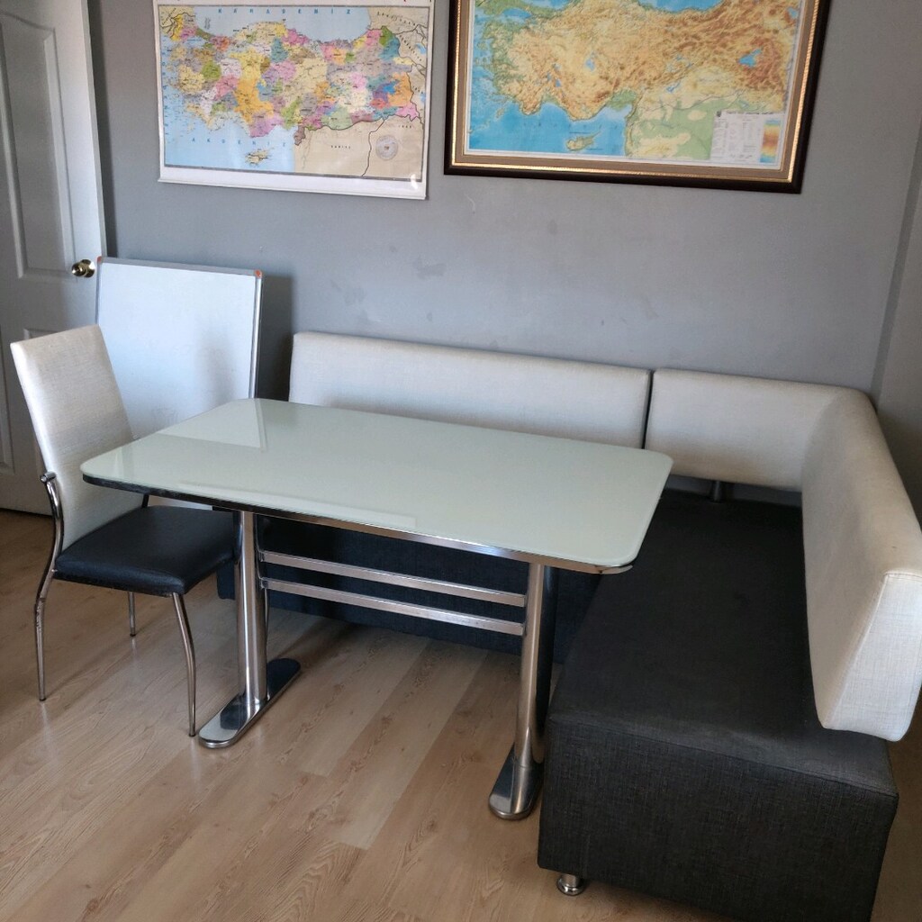 cadir kitaplik köşe takımı masa 2 sandalye - 12