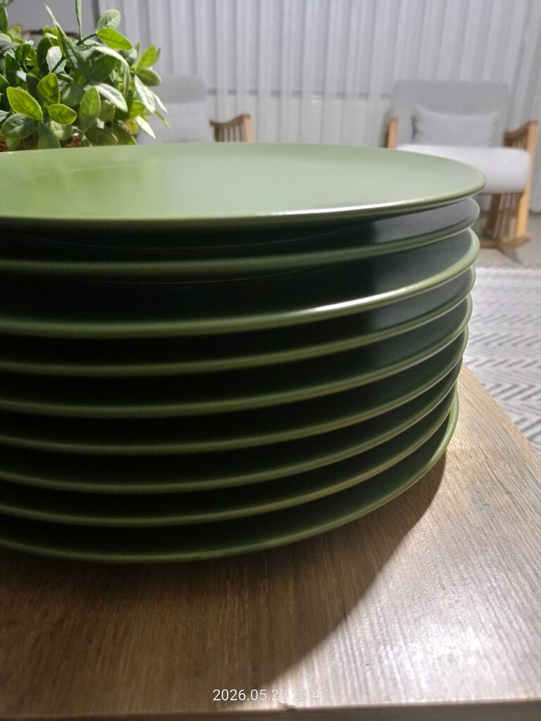 9 tane keramika servis tabağı - 3